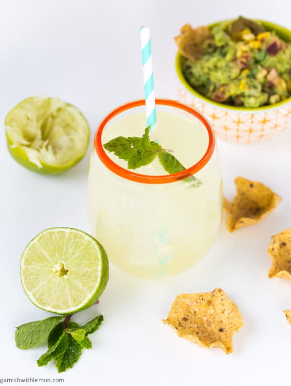 Tequila Mojito - Garnish with Lemon