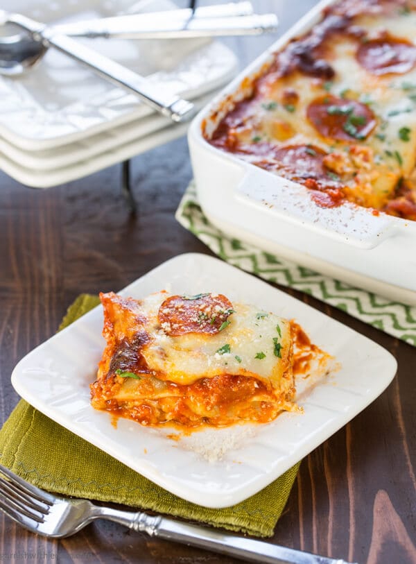 Easy Lasagna - Garnish with Lemon