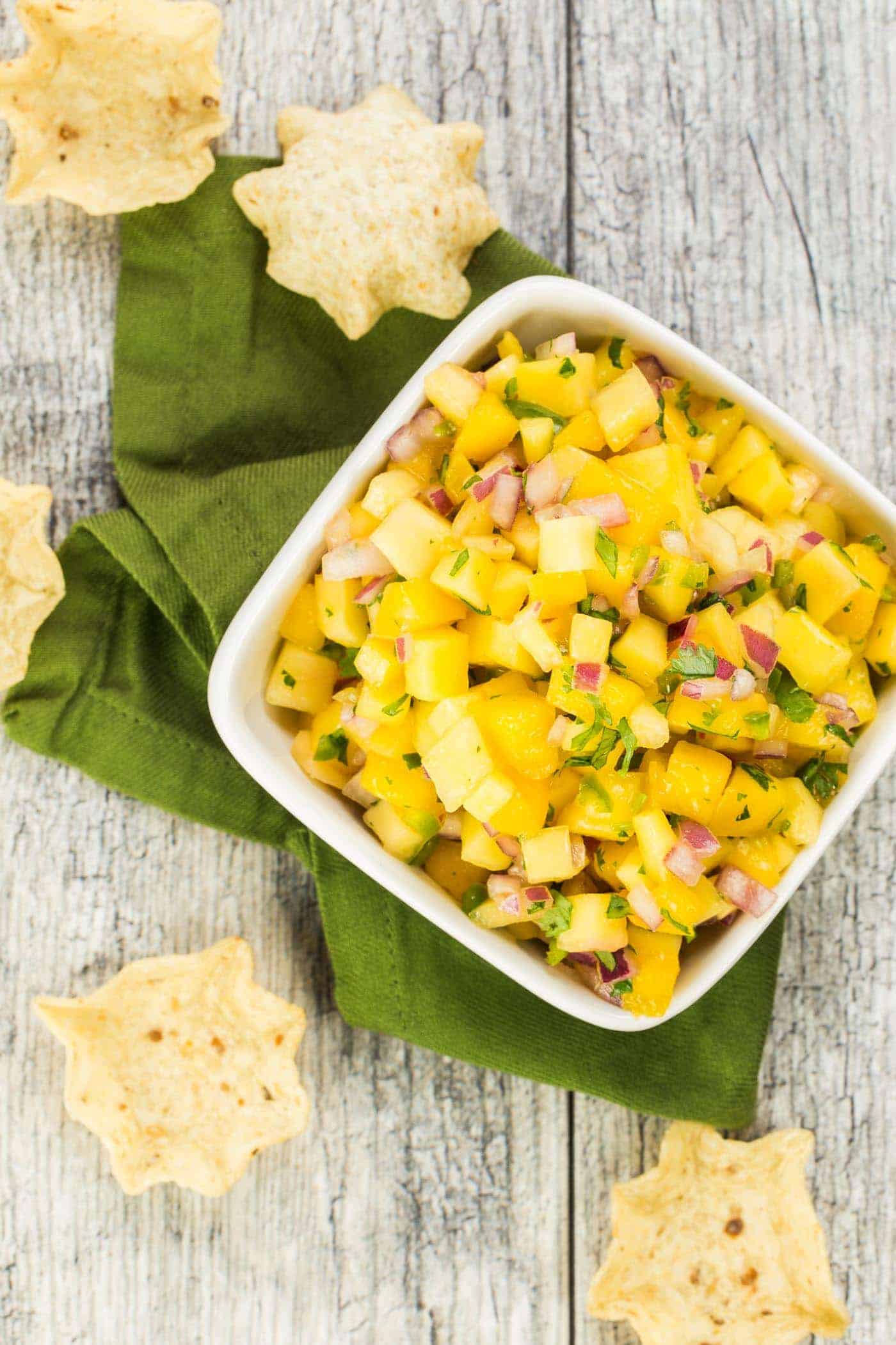 Mango Salsa - Garnish with Lemon