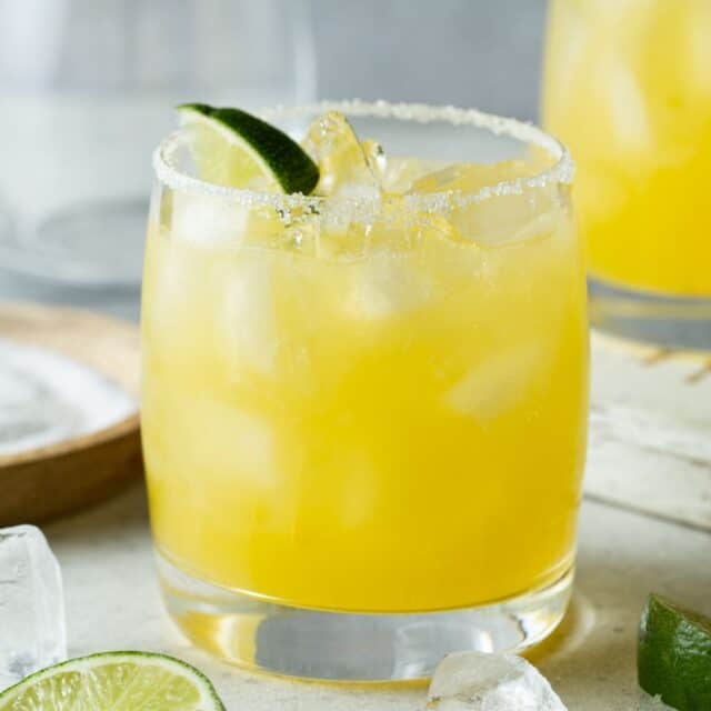 Blood Orange Margaritas - smooth & refreshing! - Garnish with Lemon