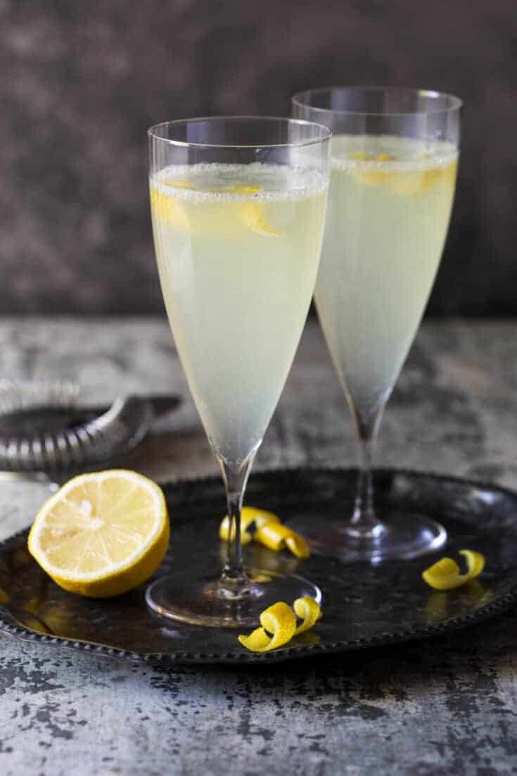 Elderflower French 75 Recipe - Easy Brunch Cocktail for a Group