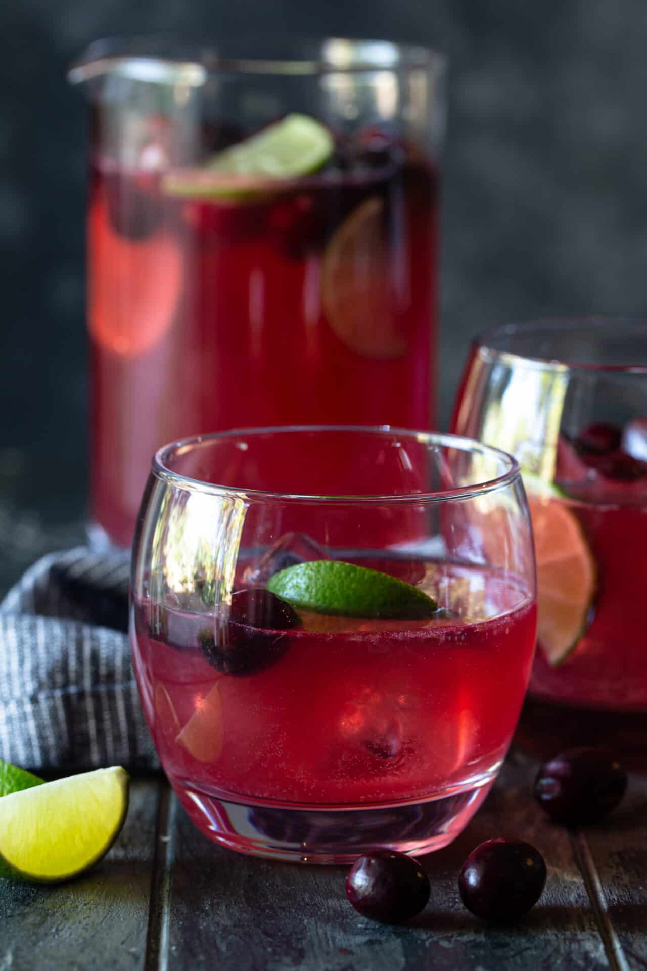 Cranberry Vodka Christmas Punch recipe (EASY party punch!) - Garnish ...