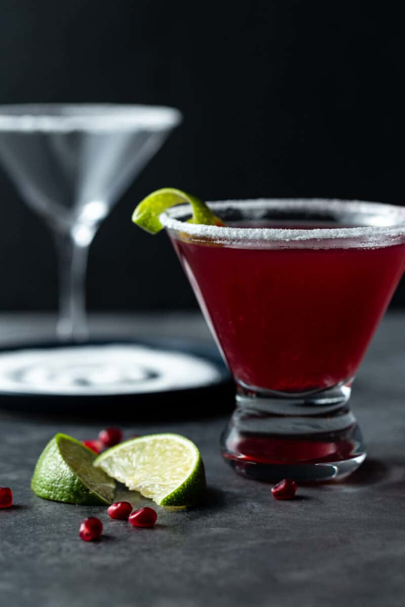 Easy Pomegranate Martini Recipe (made with tequila!)