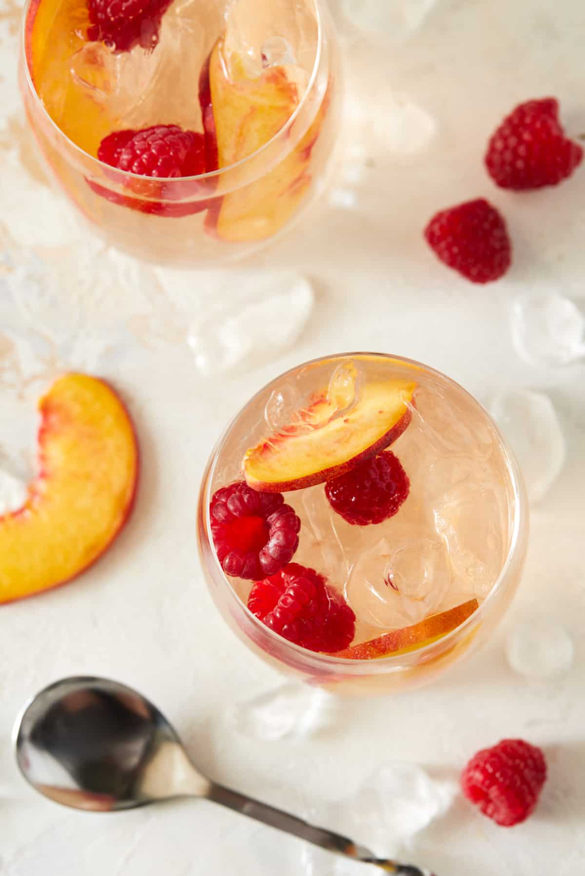 Peach Rose Sangria - Whole and Heavenly Oven